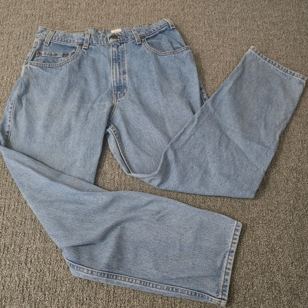 Vintage Levis 545 Jeans Mens 34x30 Light Wash Loose Baggy 90s Skater